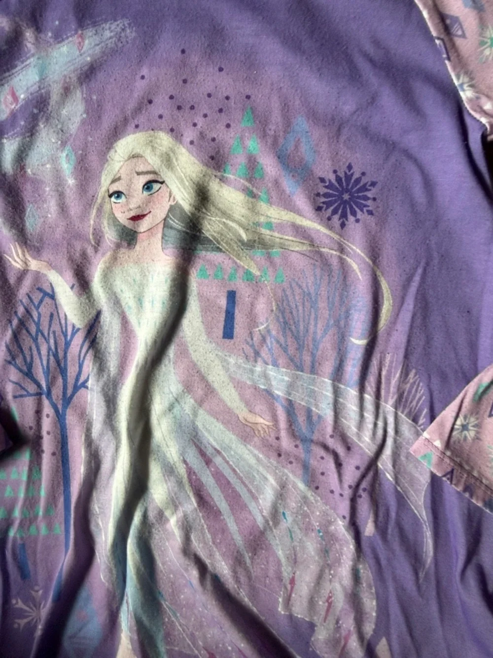 Disney Purple and Light Purple Girls' Sleep Nightgown size 5/6 - Picture 4 of 4